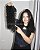 Aplique tic tac cacheado COR 1 PRETO 50 cm - Imagem 3