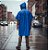 Capa de Chuva Policap PVC Forrado Azul - Imagem 4