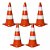 CONE PVC RIGIDO KTELI LARANJA/BRANCO 50CM - Imagem 2