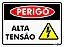 Placa Perigo Alta Tensão Ps128 15x20cm - Imagem 1