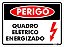 Placa Perigo Quadro Elétrico Energizado Ps808 20x15cm - Imagem 1