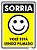 Placa Sorria Você Esta Sendo Filmado Ps91 15x20cm - Imagem 1