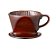 PORTA FILTRO DE CAFÉ CERÂMICA KALITA 101 MARROM - Imagem 1