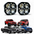 Par Super Farol Milha Spot Led Cree Luz Branca 40w + 40w Auxiliar Utv - Imagem 1