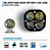 Par Super Farol Milha Spot Led Cree Luz Branca 40w + 40w Auxiliar Utv - Imagem 3