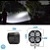 Par Super Farol Milha Spot Led Cree Luz Branca 40w + 40w Auxiliar Utv - Imagem 5