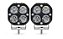 Par Super Farol Milha Spot Led Cree Luz Branca 40w + 40w Auxiliar Utv - Imagem 2