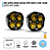 Par Super Farol Milha Spot Led Cree Luz Amarela 40w + 40w Auxiliar Utv - Imagem 2