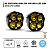 Par Super Farol Milha Spot Led Cree Luz Amarela 40w + 40w Auxiliar Utv - Imagem 2