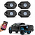 KIT LED ROCK LIGHTS 4 PEÇAS RGB 9W COM BLUETOOTH SCP-3400 - Imagem 1