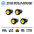 Led Grade Dianteira Luz Diurna Âmbar Caminhonete 4 Pç 18mm - Imagem 2