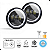 PAR FAROL DE MILHA LED 60W ANGEL EYES SOBREPOR COM DRL DUAL COLOR SETA INTEGRADA ILUMINAÇÃO BRANCA SCP-1430X - Imagem 2