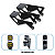 Par Suportes De Coluna Duplo Milha Led Jeep Wrangler 06-18 SCP-15016 - Imagem 2