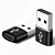 PAR ADAPTADOR OTG USB C PRETO - Imagem 1