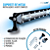 PAR BARRAS 28,5CM 78W ILUMINAÇÃO BRANCA COM CHICOTE LINHA SUPER SLIM ENCAIXE PERFEITO NO OVER BUMPER NOVA TRITON KATANA 2026 - Imagem 7