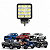 Farol Led 48w Quadrado Epistar Leds Carcaça Larga 5CM - Imagem 1