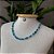 Choker Ágata Azul Mescla Prata 925 - Imagem 3