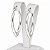 Brinco Argola Oval Alongada em Prata 925 – 4,0 cm - Imagem 6