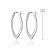 Brinco Argola Oval Alongada em Prata 925 – 4,0 cm - Imagem 5