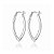 Brinco Argola Oval Alongada em Prata 925 – 4,0 cm - Imagem 1