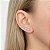 Brinco Ear Cuff Corações Vazados em Prata 925 - Imagem 2