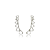 Brinco Ear Cuff Corações Vazados em Prata 925 - Imagem 3