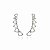 Brinco Ear Cuff Corações Vazados em Prata 925 - Imagem 5