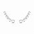 Brinco Ear Cuff Corações Vazados em Prata 925 - Imagem 4
