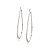 Brinco Argola Gota Fio Triangular em Prata 925 – 5,3 cm - Imagem 4