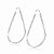 Brinco Argola Gota Fio Triangular em Prata 925 – 5,3 cm - Imagem 1