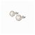Brinco Pérola Natural Água Doce 8mm Prata 925 - Imagem 1