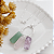 Colar Amor Prata 925 - Pedras Ametista, Quartzo Rosa e Quartzo Verde - Imagem 3
