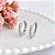 Brinco Argola Click Dupla Face com Zircônias em Prata 925 – 1,5 cm - Imagem 2