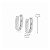 Brinco Argola Retangular Texturizada em Prata 925 – 1,4 cm - Imagem 4