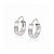 Brinco Argola Quadrada Lisa em Prata 925 – 1,5 cm - Imagem 1