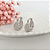 Brinco Argola Pequena com Textura em Prata 925 - Imagem 3