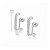 Brinco Ear Hook Duplo 1 Filete Liso 1 Cravejado com Zircônias em Prata 925 - Imagem 3