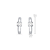 Brinco Ear Hook Curvado com Zircônias Central em Prata 925 - Imagem 1