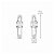 Brinco Ear Hook Curvado com Zircônias Central em Prata 925 - Imagem 4