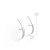 Brinco Ear Hook Liso Curvado em Prata 925 - Imagem 5