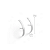 Brinco Ear Hook Liso Curvado em Prata 925 - Imagem 1