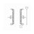 Brinco Ear Hook Zircônias em Prata 925 - Imagem 5