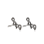 Brinco Ear Cuff Gotas Envelhecida em Prata 925 - Imagem 2