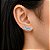 Brinco Ear Cuff Prata 925 com Zircônia Azul - Imagem 2