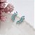 Brinco Ear Cuff Prata 925 com Zircônia Azul - Imagem 3