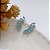 Brinco Ear Cuff Zircônia Azul Prata 925 - Imagem 2