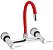 Misturador Cozinha 1256 C62 de Parede Flex Vermelho Esteves - Imagem 1