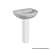 Lavatorio Sabatini 53X44 Il500 Branco Icasa - Imagem 3