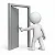 Porta Alumínio Postigo Esquerda 210x80cm Brilhante FL74 Esquadrileve - Imagem 2
