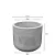 Conjunto Match 35 Vaso E Prato Cimento Queimado Japi - Imagem 2